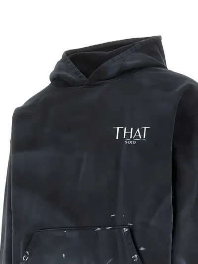 This Is Never That Logo-print Hoodie In Black