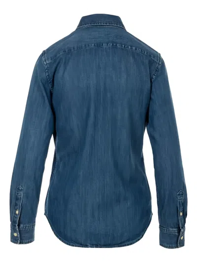 Ralph Lauren Polo Pony-embroidery Shirt In Blue