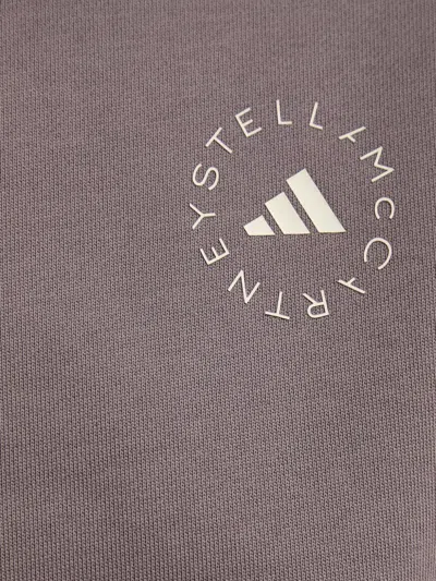 Adidas By Stella Mccartney Crew-neck Training Sweater In Brown