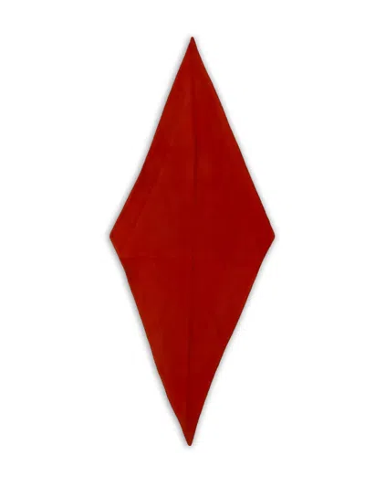 Rier Fleece Scarf In Red