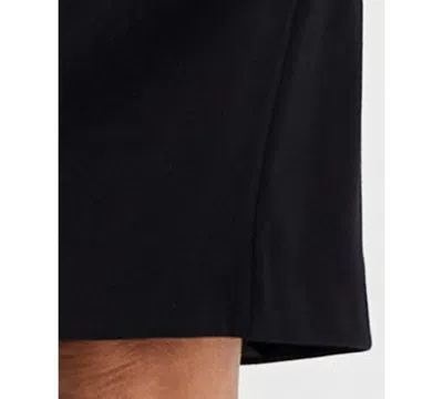 Le Suit Women's Square-neck Button-front Skirt Suit In Black