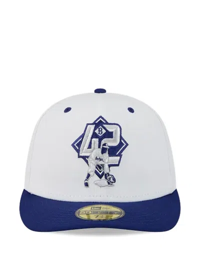 New Era X Brooklyn Dodgers Embroidered Cap In White