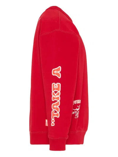 Tommy Hilfiger Junior Long-sleeve Round-neck Sweatshirt In Red