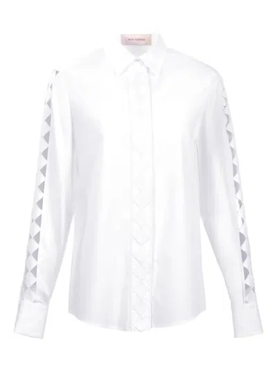 Silvia Tcherassi Idris Cut-out Shirt In White