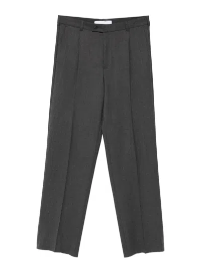 Medeea Pleated-front Trousers In Gray