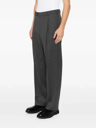 Medeea Pleated-front Trousers In Gray
