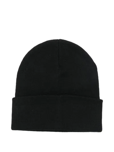Timberland Logo-patch Beanie In Black