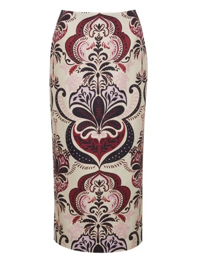 Cara Cara Sienna Patterned Pencil Skirt In Multi