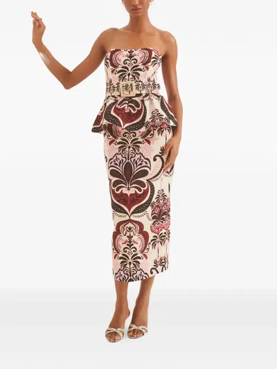 Cara Cara Sienna Patterned Pencil Skirt In Multi