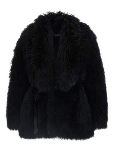 Giovanni Bedin Belted Coat In Black
