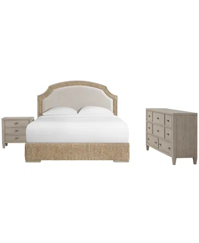 Macy's Sirena Queen 3-pc. Set (bed, Dresser, 3-drawer Nightstand) In Brown