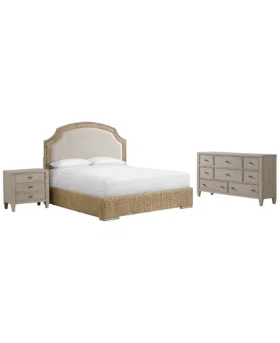 Macy's Sirena Queen 3-pc. Set (bed, Dresser, 3-drawer Nightstand) In Brown