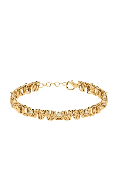 Almasika Serene 18k Yellow Gold Diamond Bracelet In Gold