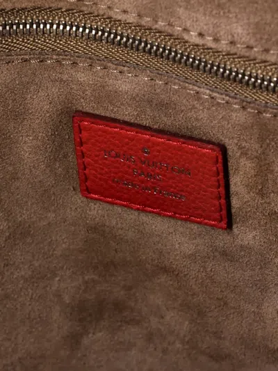 Pre-owned Louis Vuitton Soft Lockit Handbag Leather Mm Satchel In Pink