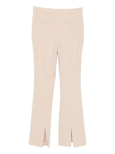 Blugirl Button Slit Trousers In Neutral