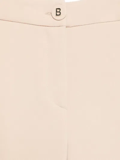 Blugirl Button Slit Trousers In Neutral