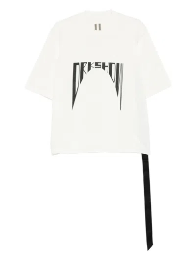 Rick Owens Drkshdw Graphic T-shirt In White
