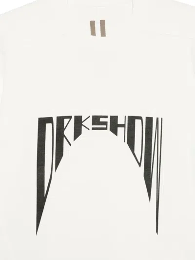 Rick Owens Drkshdw Graphic T-shirt In White
