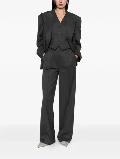 Medeea Button-front Waistcoat In Gray