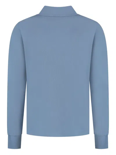 Hackett Logo-detail Polo Shirt In Blue