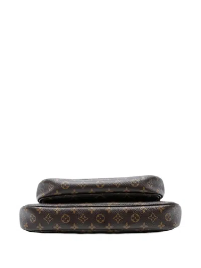 Pre-owned Louis Vuitton 2020 Monogram Multi Pochette Accessoires Satchel In Brown