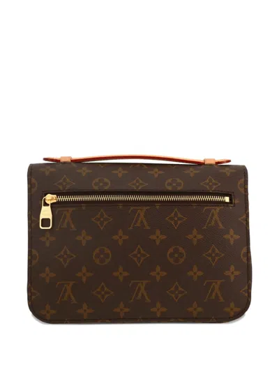 Pre-owned Louis Vuitton 2020's Metis Monogram-flap Tote Bag In Brown
