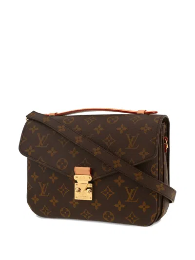 Pre-owned Louis Vuitton 2020's Metis Monogram-flap Tote Bag In Brown