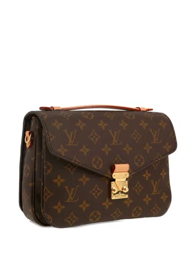 Pre-owned Louis Vuitton 2020's Metis Monogram-flap Tote Bag In Brown