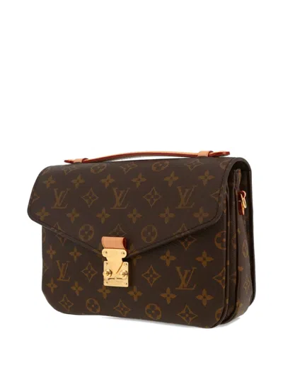 Pre-owned Louis Vuitton 2020's Metis Monogram-flap Tote Bag In Brown