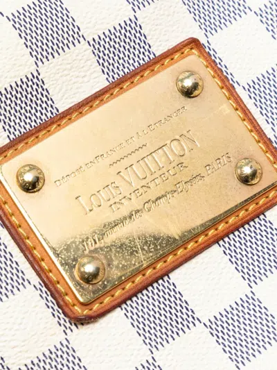 Pre-owned Louis Vuitton 2009 Damier Azur Galliera Pm Shoulder Bag In White