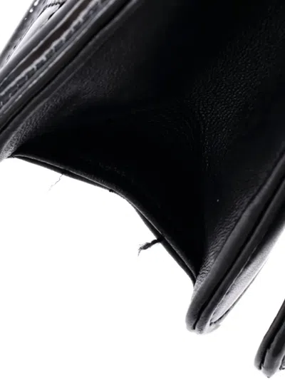 Pre-owned Chanel Boy Brick Flap Bag Striped Patent And Plexiglass Horizontal Shoulder Bag In Black