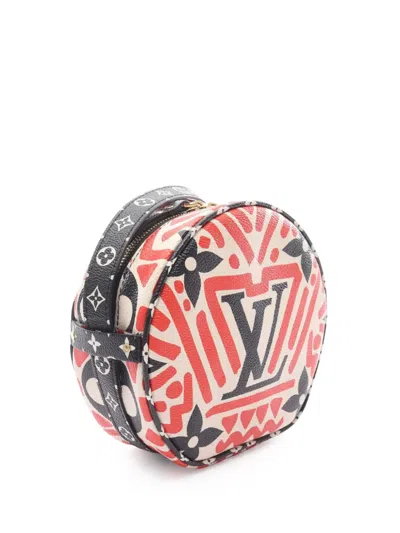 Pre-owned Louis Vuitton 2020 Monogram Giant Crafty Boite Chapeau Souple Bag Crossbody Bag In Red