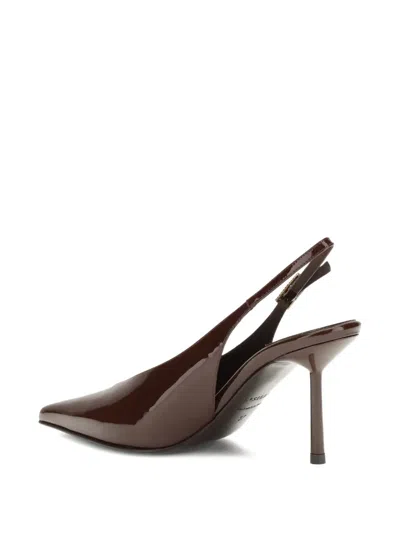 Le Silla 80mm Clivage Slingback Pumps In Animal Print