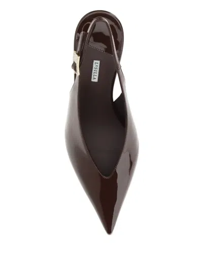 Le Silla 80mm Clivage Slingback Pumps In Animal Print