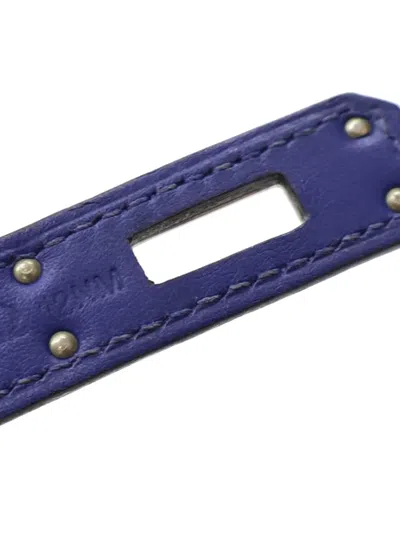 Pre-owned Hermes 2011 Swift Kelly Cut Clutch Bag In Blue