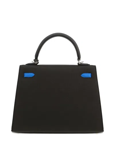 Pre-owned Hermes 2024 Kelly 25 Tote Bag In Black
