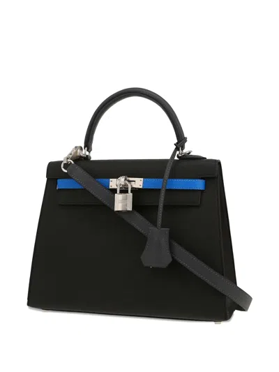 Pre-owned Hermes 2024 Kelly 25 Tote Bag In Black