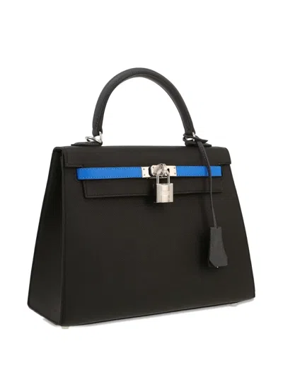 Pre-owned Hermes 2024 Kelly 25 Tote Bag In Black