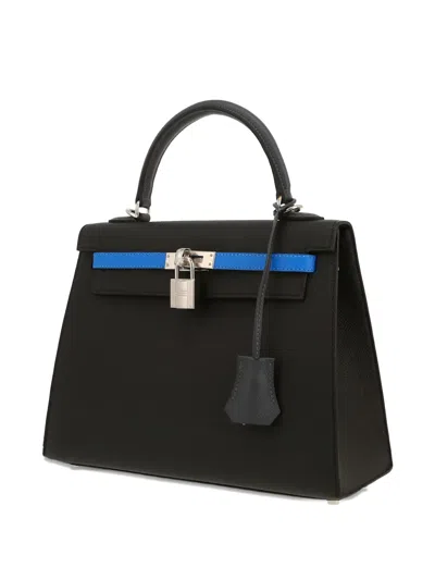 Pre-owned Hermes 2024 Kelly 25 Tote Bag In Black