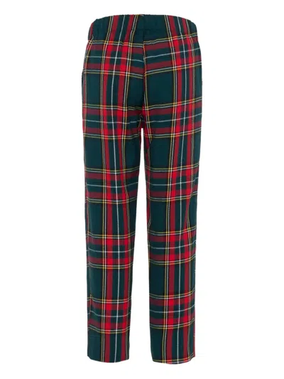 La Stupenderia Tartan-pattern Pocket Trousers In Red