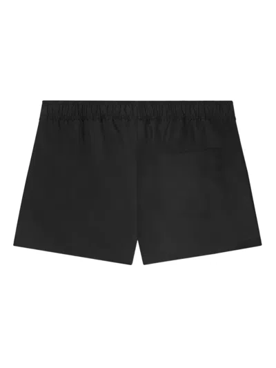 Versace Greca Drawstring Swim Shorts In Black