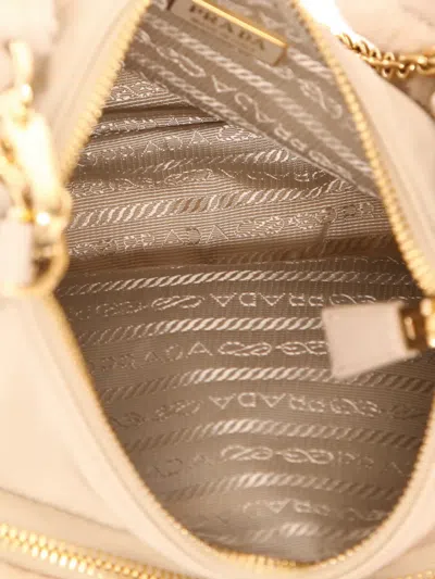 Pre-owned Prada 2020s Re-edition 2005 Chain Shoulder Bag In Neutral