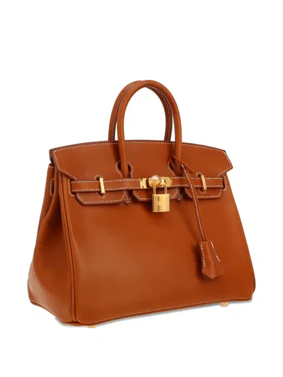 Pre-owned Hermes 2021 Birkin 25 Tote Bag In Brown