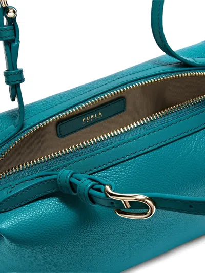 Furla Double Boston Tote Bag In Orange