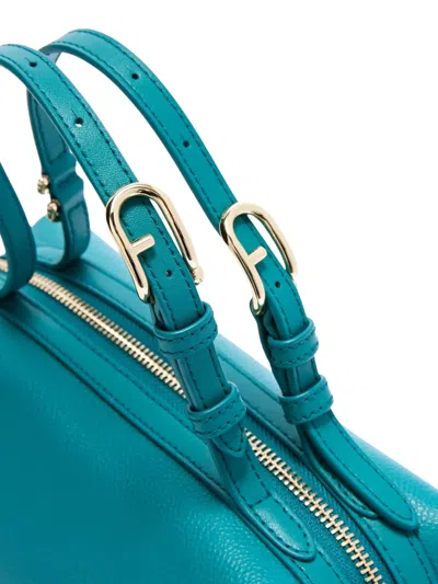 Furla Double Boston Tote Bag In Orange