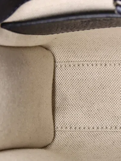 Pre-owned Gucci Interlocking G Patch Tote Gg Coated Canvas Mini Satchel In Blue