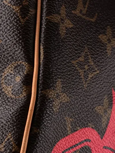 Pre-owned Louis Vuitton Speedy Handbag Limited Edition Bay Monogram Canvas 30 Satchel In Brown