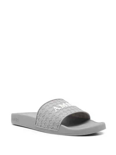 Amiri Ma Quad Embossed-logo Slides In Multi