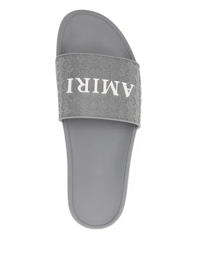 Amiri Ma Quad Embossed-logo Slides In Multi
