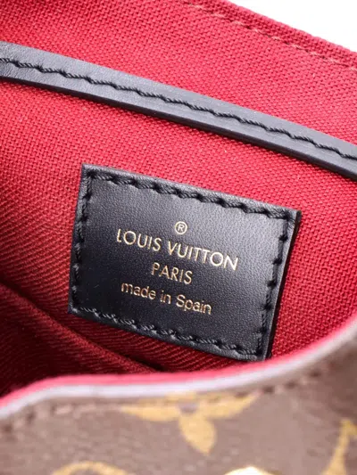 Pre-owned Louis Vuitton Montsouris Nm Monogram Canvas With Leather Bb Backpack In Black